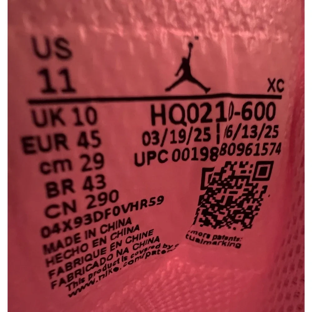 Nike Air Jordan Stadium 90 Low TD Pink White HQ0210-600 Football Men Size 11